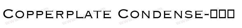 Copperplate Condense字体转换